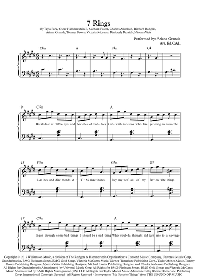 7 Rings (arr. Arr. Ed.CAL)