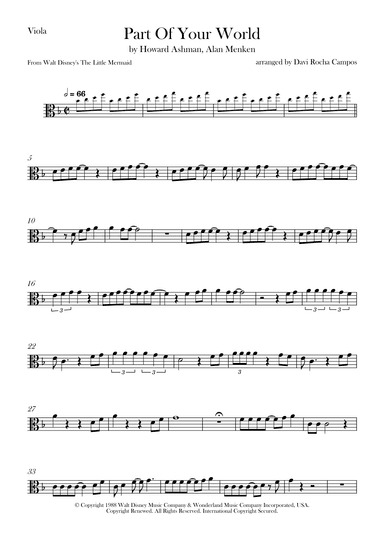 Part Of Your World (arr. Davi Rocha Campos)