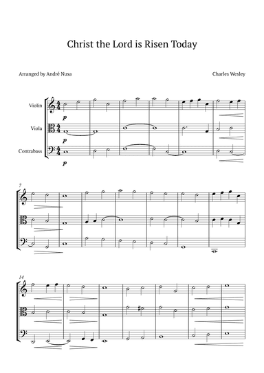 Christ the Lord is Risen Today (arr. André Nusa)