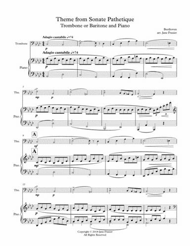 Theme from Sonata Pathetique (arr. Jane Frasier)