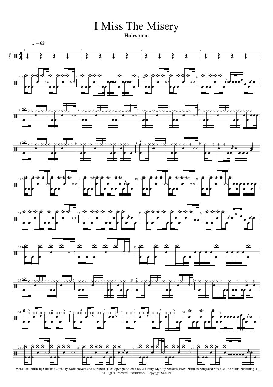 I Miss The Misery (arr. Cyril Mayer)