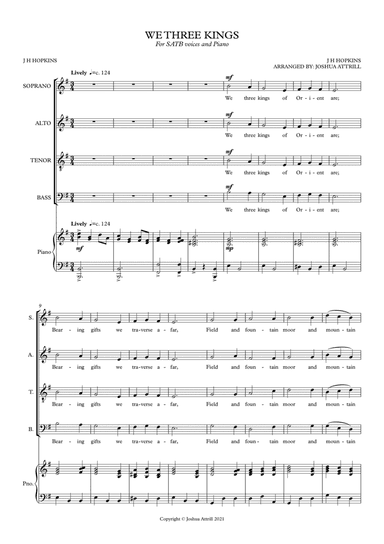 We Three Kings Of Orient Are (arr. Joshua Attrill)