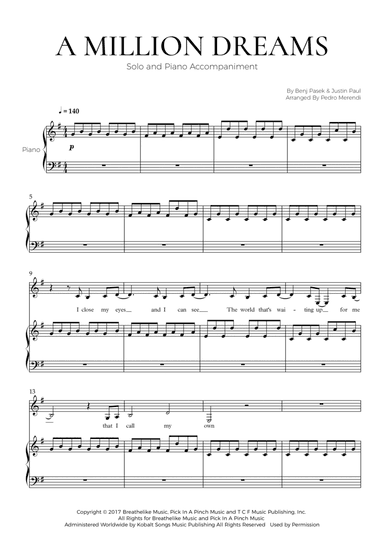 A Million Dreams (arr. Pedro Merendi)
