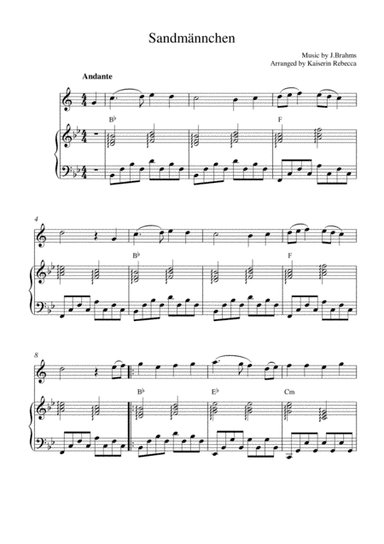 Sandmännchen (arr. Kaiserin Rebecca)