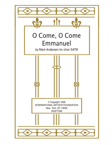 O Come, O Come Emmanuel  SATB modern melody