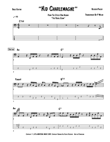 Kid Charlemagne (arr. Accubass)
