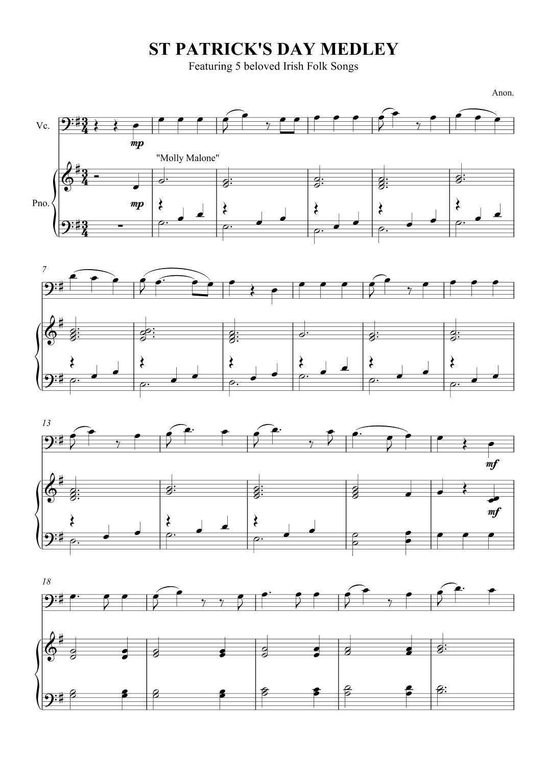 St Patrick's Day Medley