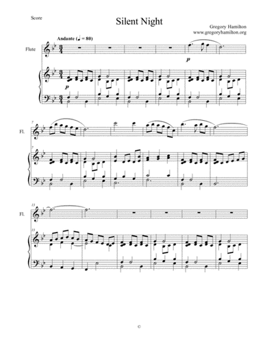 Silent Night - for Flute and Piano