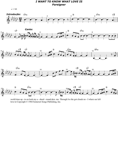 I Want To Know What Love Is (arr. Heraldo)