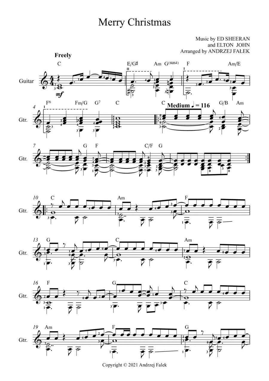 Merry Christmas (arr. Andrzej Falek)