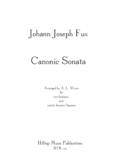 Sonata Canonic arr. three bassoons (arr. A. L. Wyver)