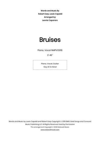 Bruises (arr. Leonie Capararo)