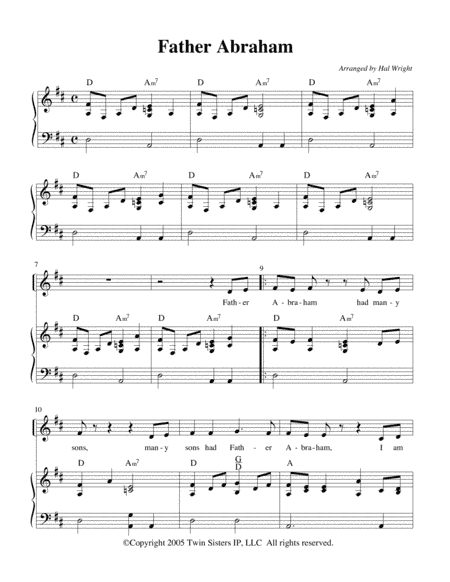 Father Abraham (arr. Hal Wright)