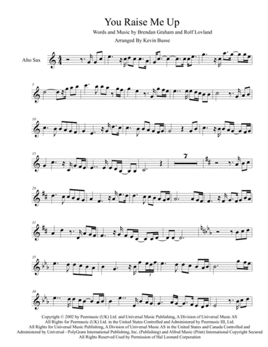 You Raise Me Up (arr. Kevin Busse)