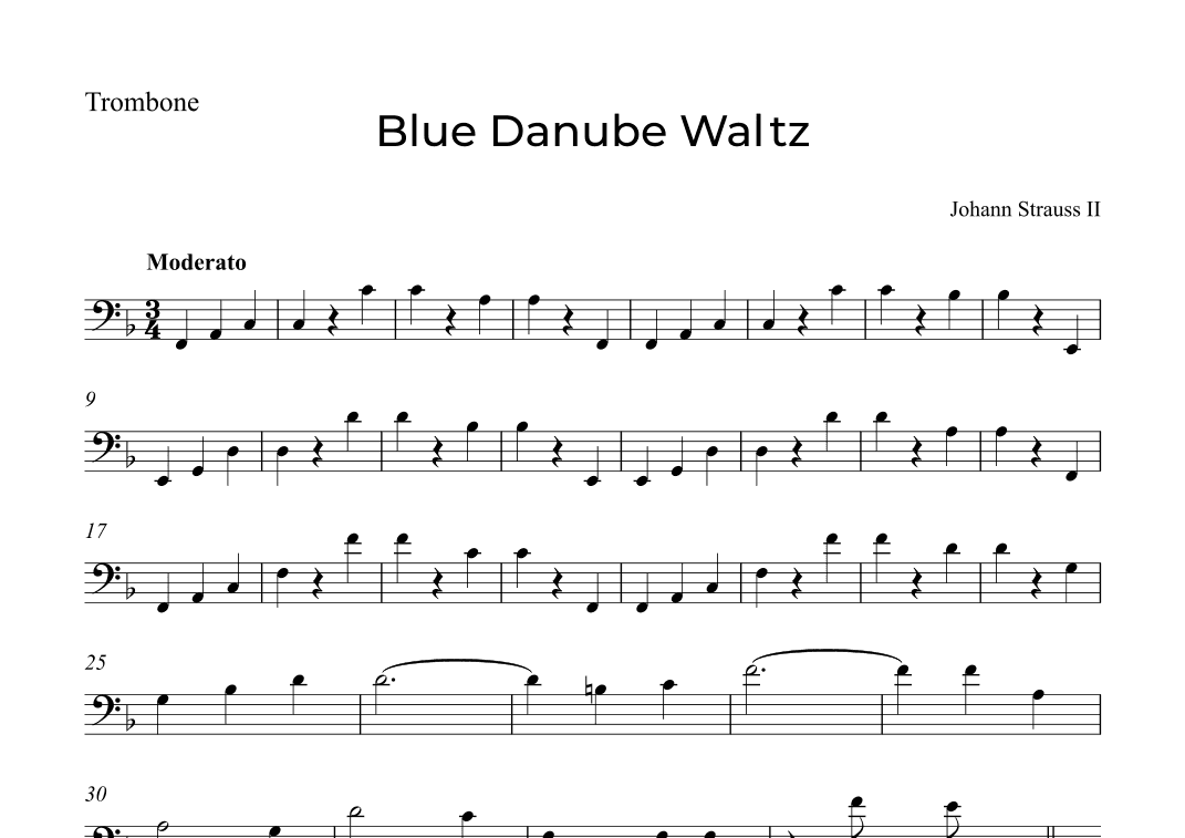 Blue Danube Waltz (arr. Alex Nunes Rodrigues)