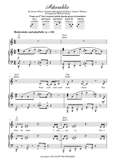 Adorable (arr. Michael Sharp)