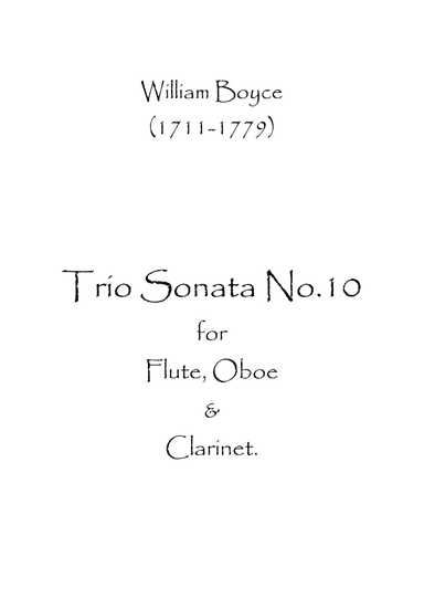 Trio Sonata No.10 (arr. Spence Bundy)
