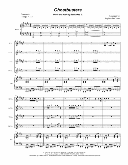Ghostbusters (arr. Stephen DeCesare)