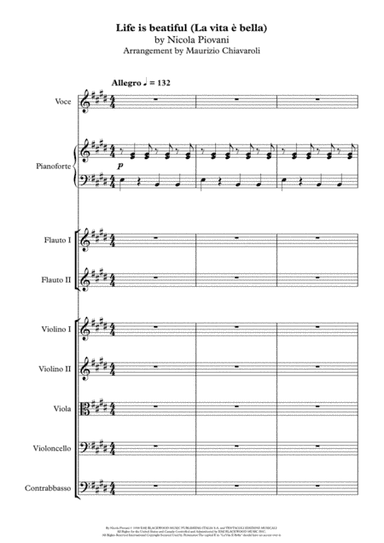 Life Is Beautiful (la Vita E Bella) (arr. Maurizio Chiavaroli)