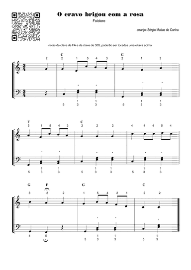 O cravo brigou com a rosa - Fase2 (arr. Sérgio Matias da Cunha)