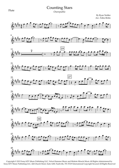 Counting Stars (arr. Fabio Britto)