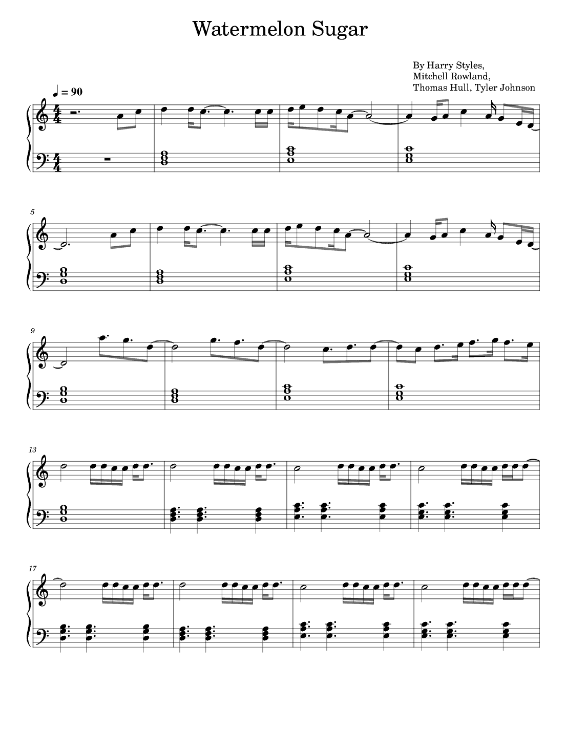 Watermelon Sugar (arr. poon)