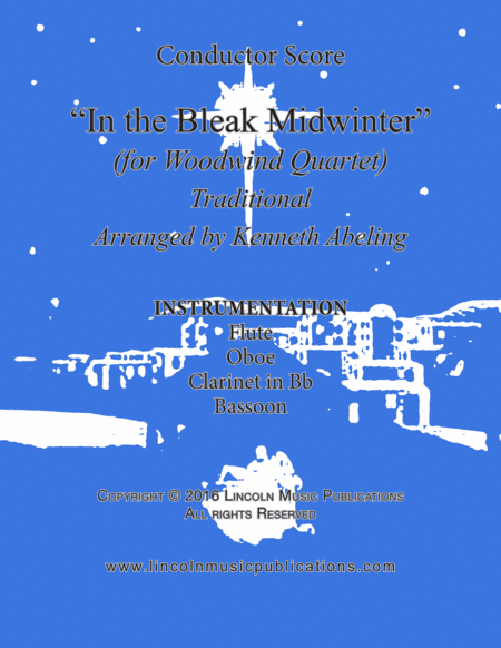 In the Bleak Midwinter (for Woodwind Quartet) (arr. Kenneth Abeling)