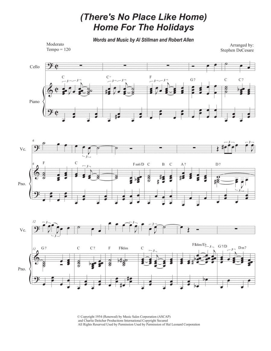 (there's No Place Like) Home For The Holidays (arr. Stephen DeCesare)