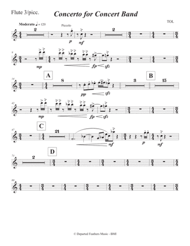 Concerto for Concert Band (2011) Flute 3/piccolo