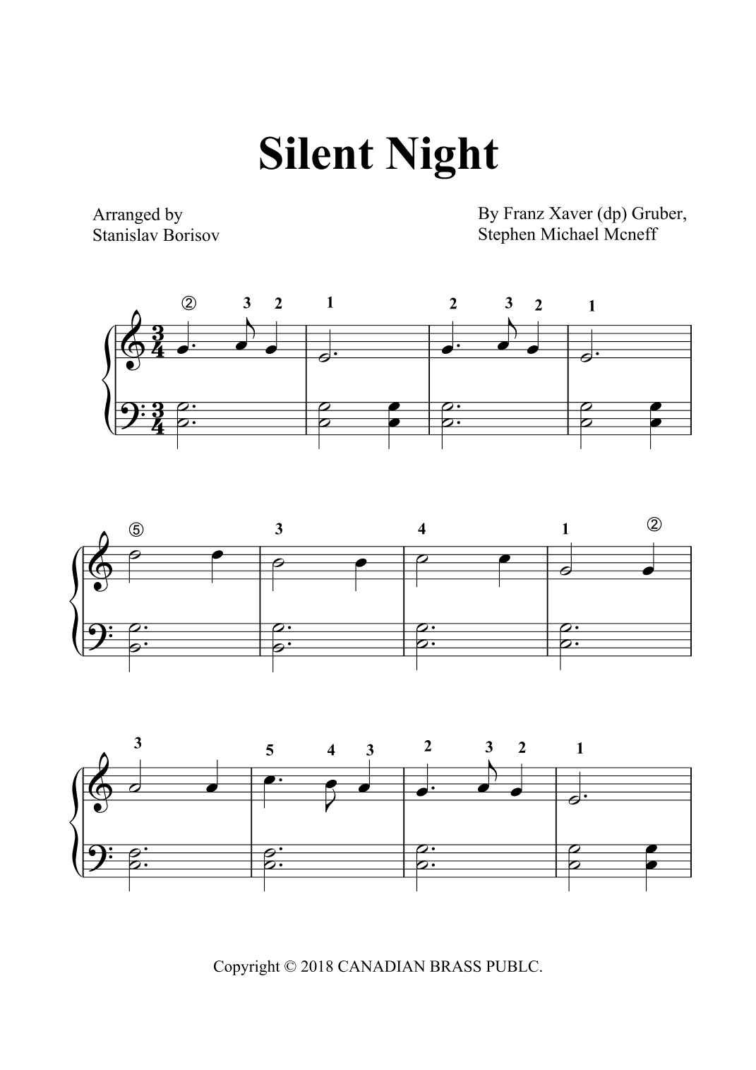 Silent Night (arr. Stanislav Borisov)