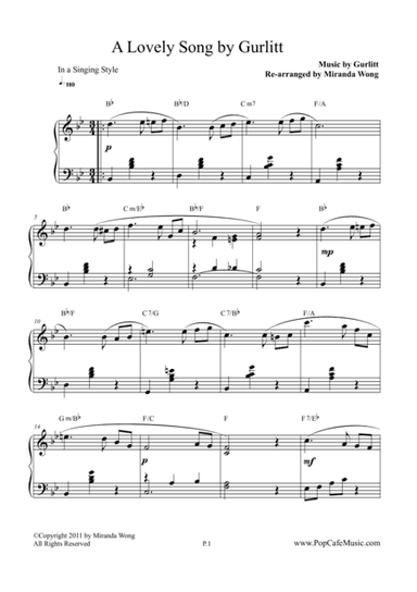 A Lovely Song (Op.172, No.1)  - Wedding Piano Music (arr. Miranda Wong)