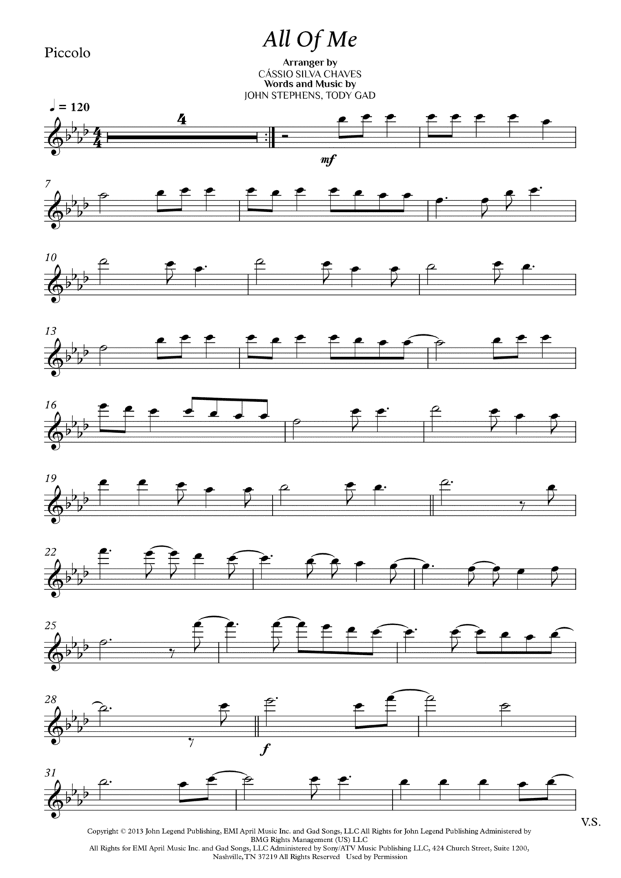 All Of Me (arr. Cássio Silva Chaves)