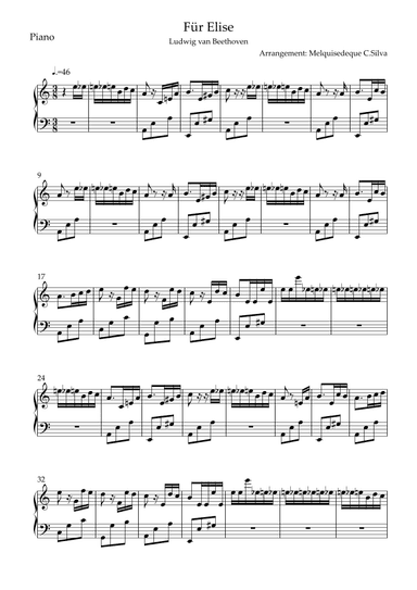 Für Elise (arr. Melquisedeque C.Silva)