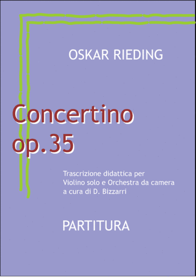 Oskar Rieding - Concertino op.35 (arr. Davide Bizzarri)