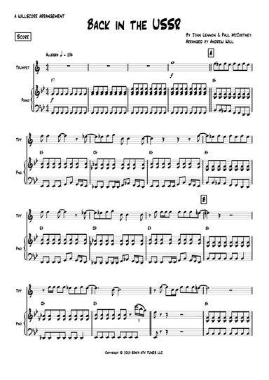 Back In The Ussr (arr. Andrew Will)