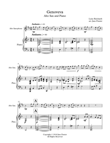 Genoveva (arr. Jane Frasier)