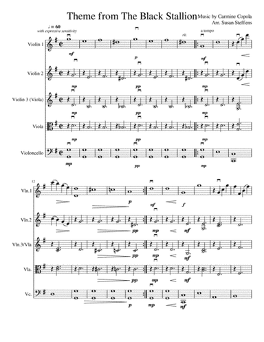 The Black Stallion (arr. Susan Steffens)