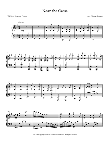 Near the Cross (arr. Shane Jensen)