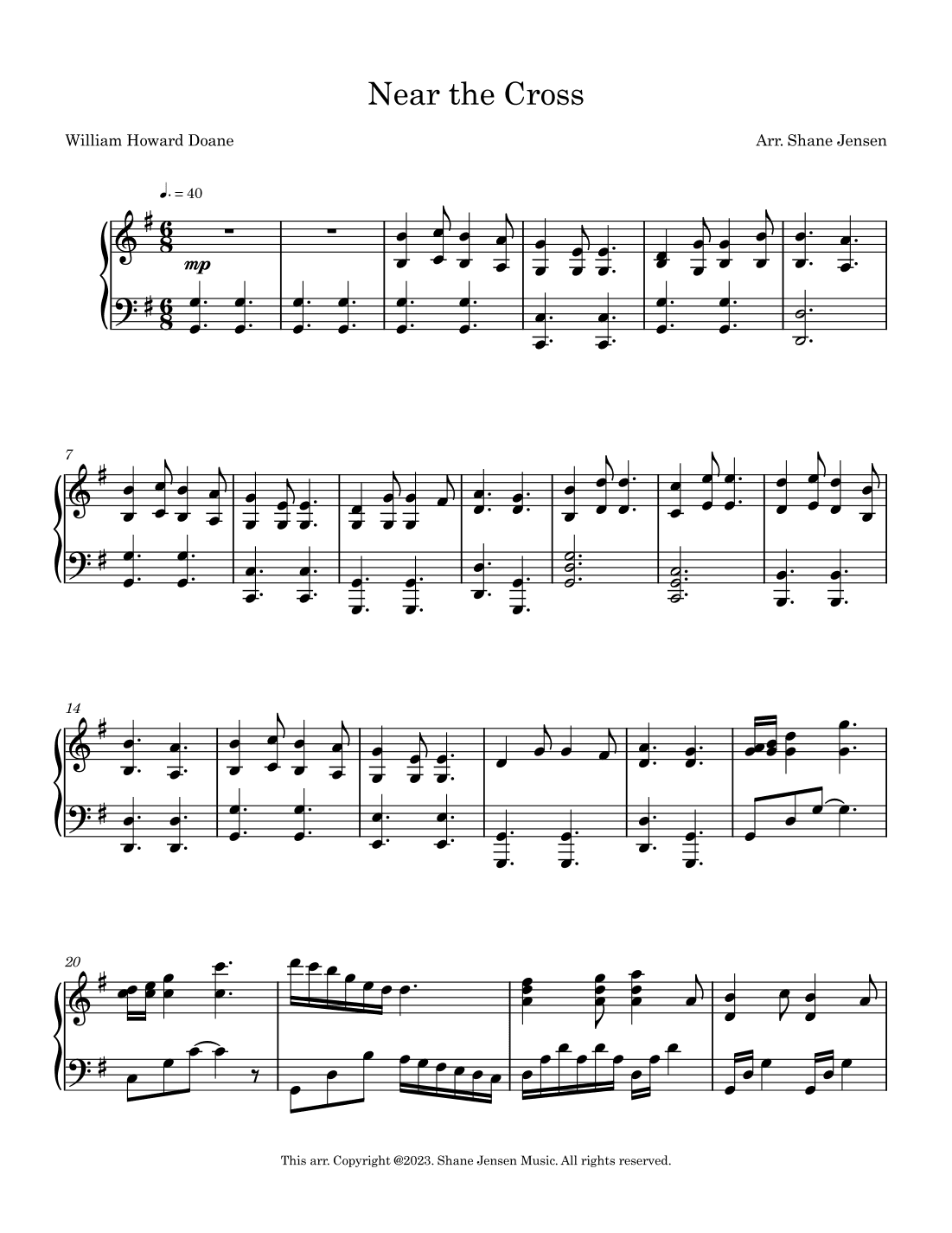 Near the Cross (arr. Shane Jensen)