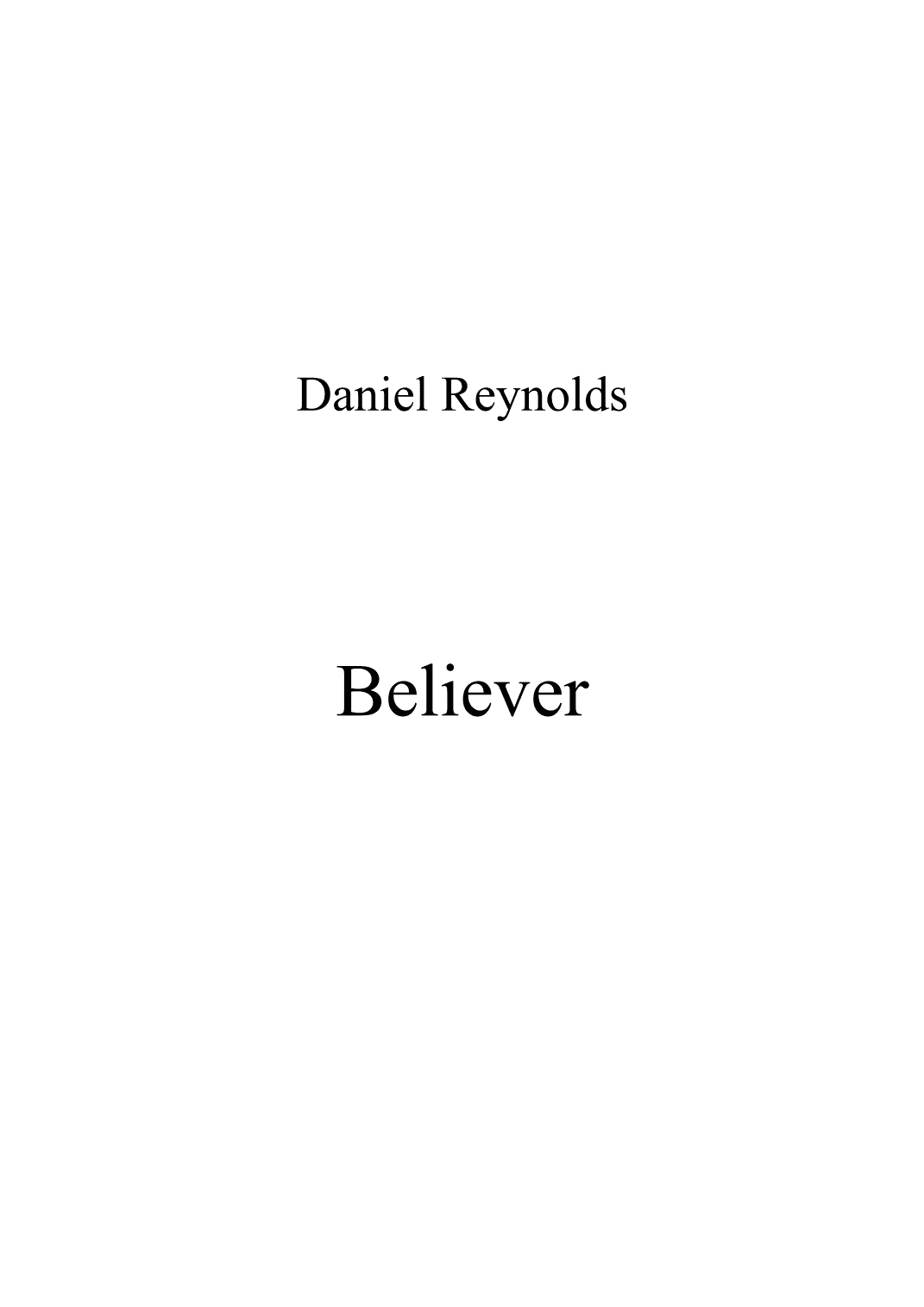 Believer (arr. MProducer)