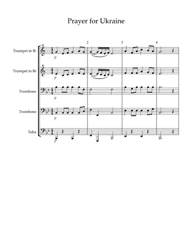 Prayer for Ukraine (arr. Venita MacGorman)