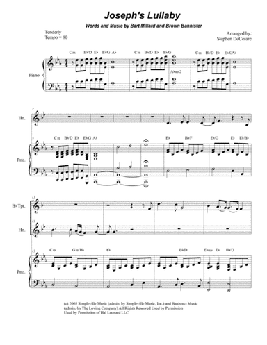 Joseph's Lullaby (arr. Stephen DeCesare)