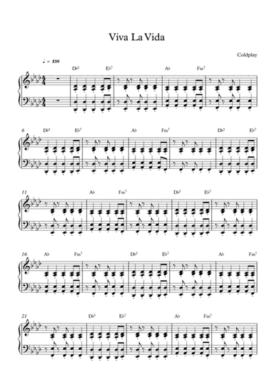 Viva La Vida (arr. Mercy, P)