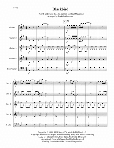 Blackbird (arr. Rodolfo Gonzalez)