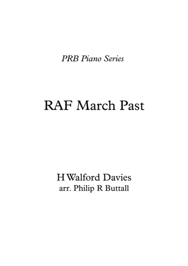 PRB Piano Series - RAF March Past (Walford Davies) (arr. PRB Music)