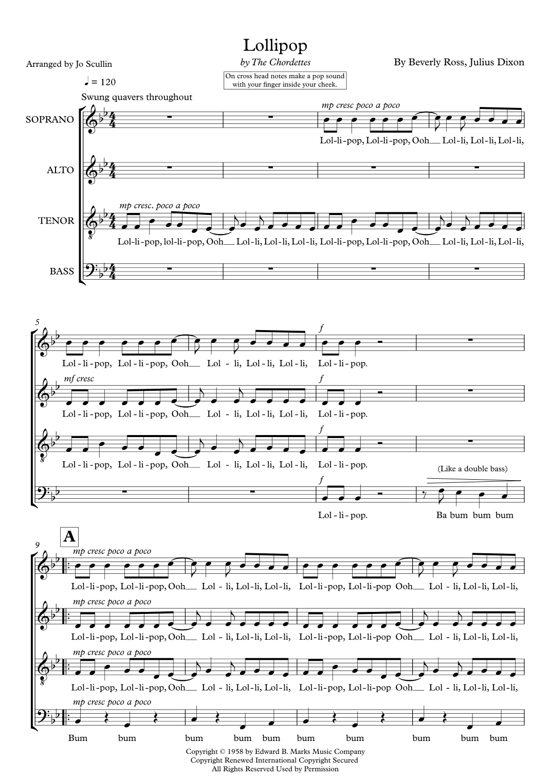 Lollipop (arr. Jo Scullin)