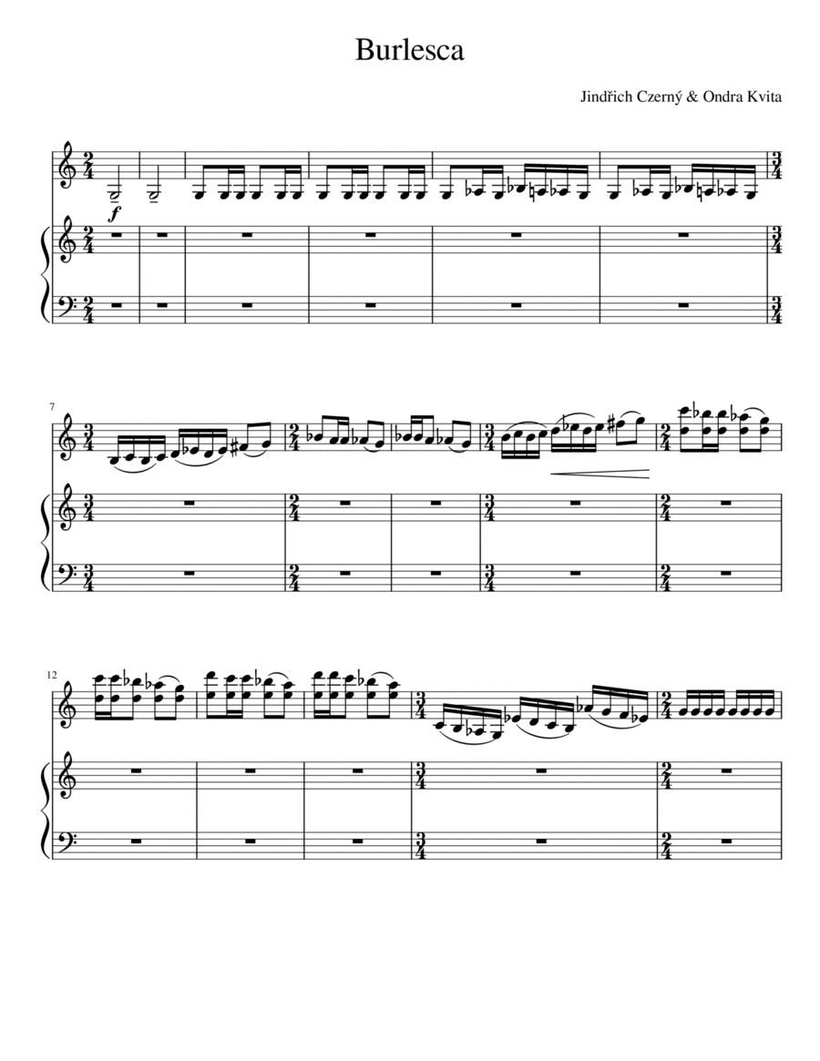 Burlesca for Violin and Piano