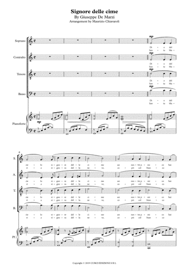Signore Delle Cime (arr. Maurizio Chiavaroli)