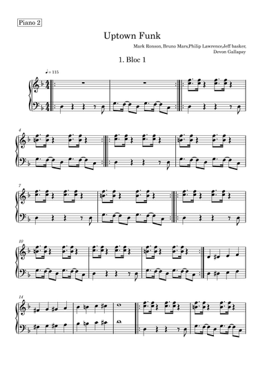 Uptown Funk (arr. Harvus Sylvain)