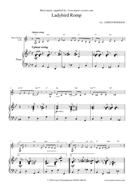 Ladybird Romp - Bass Clarinet and Piano